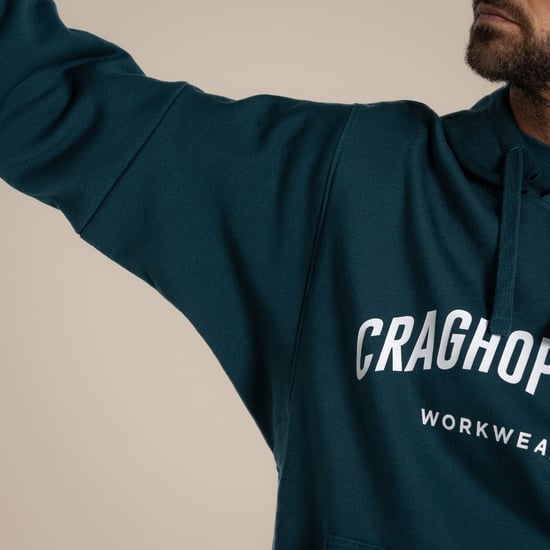 Craghoppers Mens Workwear Oulston Hoodie (Mörk Aegean Blue) - Image 6