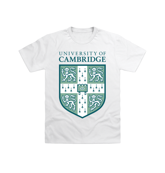 University Of Cambridge Shield White T-Shirt - Image 1