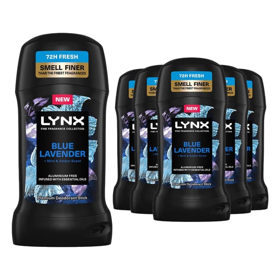 Lynx Deodorant Stick Blue Lavender with 72Hrs Freshness 50ml, 24 Pack - Image 1
