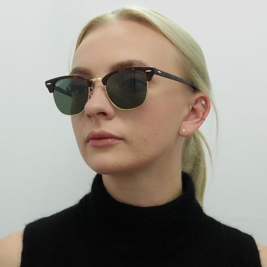 Rayban Sunglasses Clubmaster 3016 990/58 Red Havana Green Polarized Large 51mm - Image 5