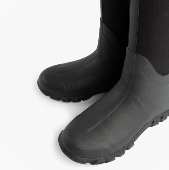 Mud Dogs RUTLAND TALL Neoprene Wellington Boots Black - Image 5