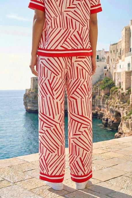 Geometric Wide Leg Trouser - Image 3