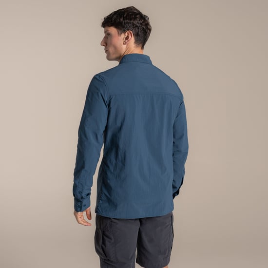 Craghoppers Mens Loukkos Nosilife Shirt (Blue Stone) - Image 2