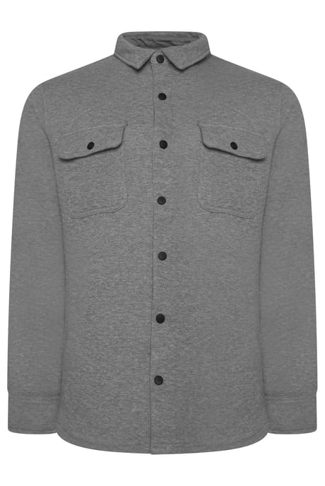 Virgil Quilted Overshirt in Grey - Image 2