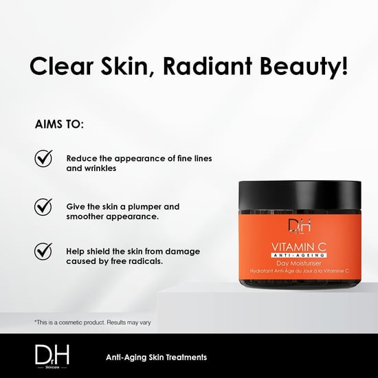Dr H Vitamin C Anti-Ageing Day Moisturiser 60ml for Brightening, Dark Spots - Image 5