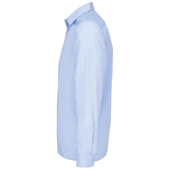SOLS Unisex Volwassen Bailey Poplin Langsleeve Shirt (Lichtblauw) - Image 3
