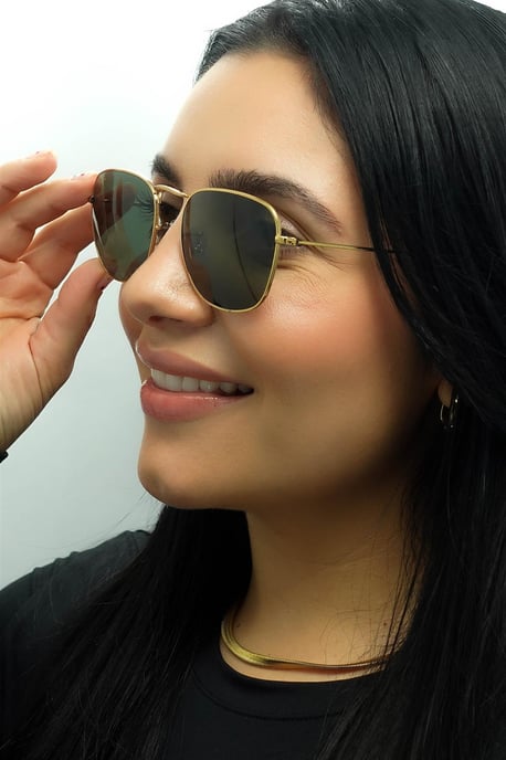 Ray-Ban Square Unisex Guld G-15 Grön RB3857 Frank - Image 5