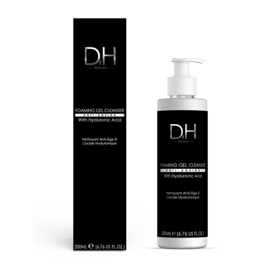Dr H Advanced Anti-Ageing Foaming Gel Cleanser with Hyaluronic Acid 200ml for Dryness, Fine Lines, Wrinkles, Acne, Blemishes - Image 1