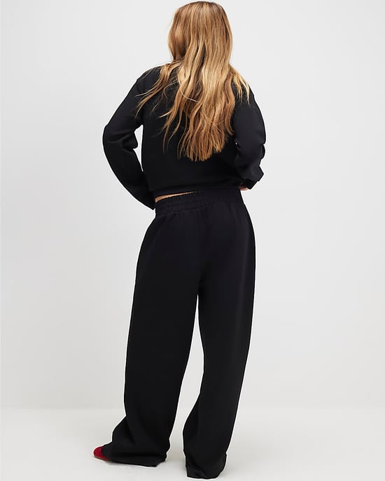 River Island Womens Wide Leg Trousers Black Tailored Jersey - Image 3
