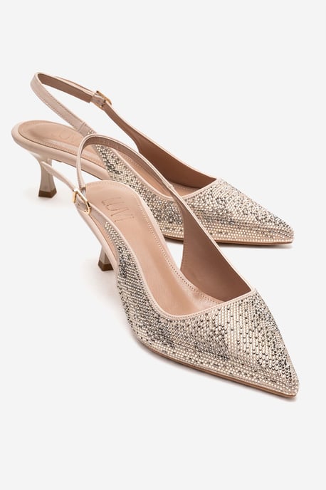Nella Embellished Slingback Pointed Toe Pump (Women) - Image 1