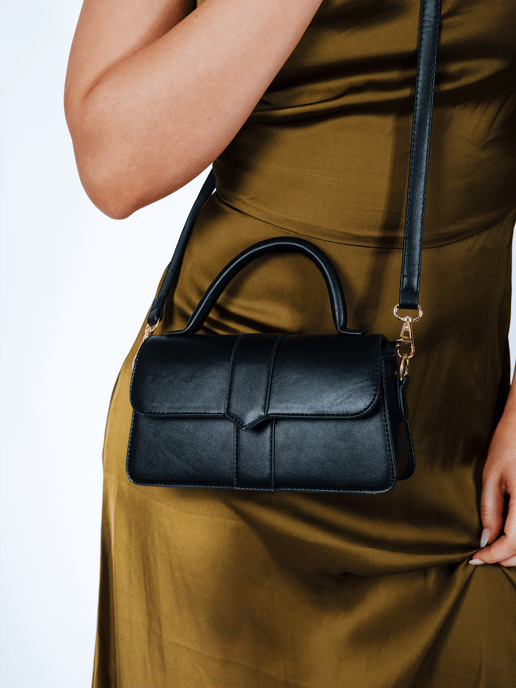 Small Crossbody Hard Top Handle Bag - Image 3