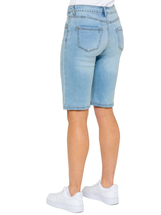 Enzo | Womens Long Denim Shorts - Image 3
