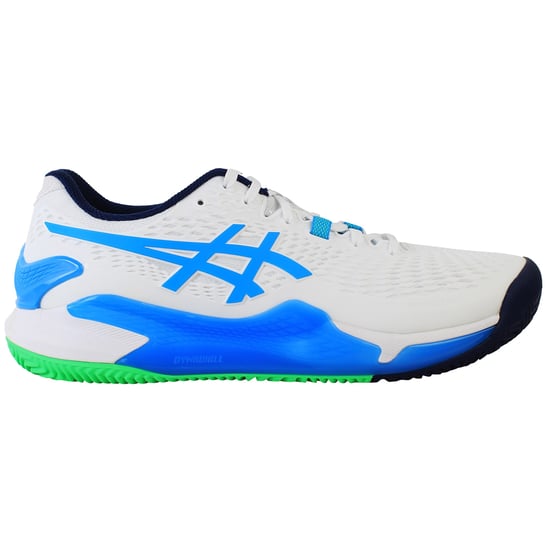 Asics Gel-Resolution 9 Clay Mens White Tennis Shoes - Image 1