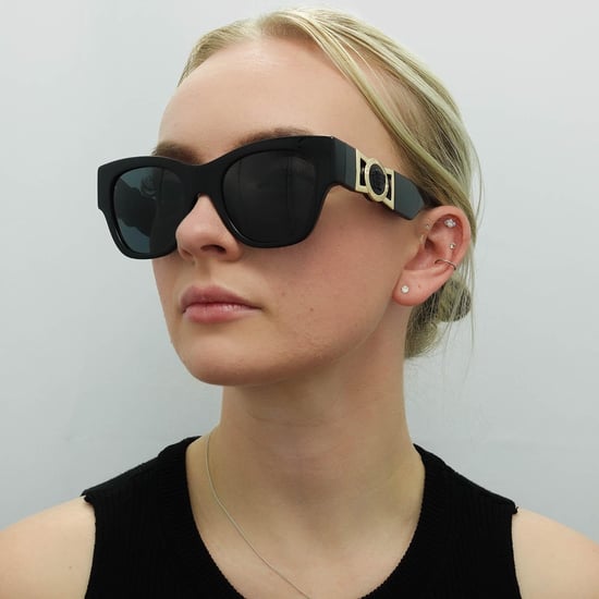 Versace Cat Eye Womens Black Dark Grey VE4415U - Image 5