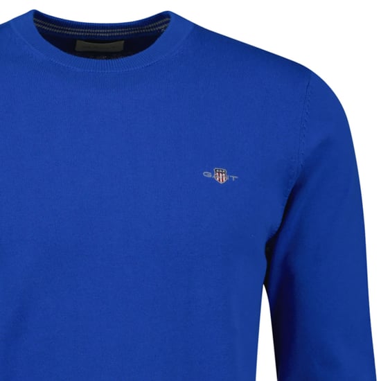 Gant Classic Cotton C-Neck Knitted Jumper - Image 2