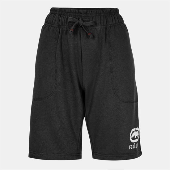 Women's Ecko Drophead Bermuda Sweat Shorts with Elasticated Waistband in Black - Image 1