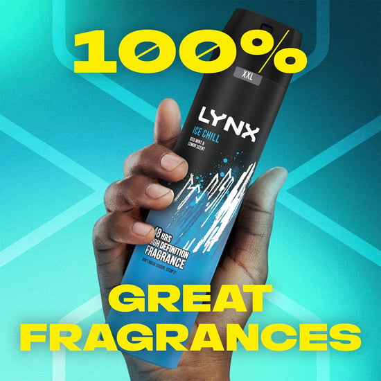 Lynx XXL Aerosol Deodorant Body Spray Ice Chill 48H Protection 250ml, 30Pack - Image 4