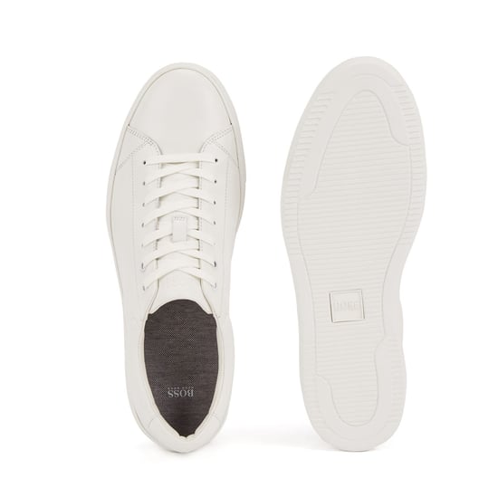 Men's Boss Enlight Tennis Trainers in White - Image 4
