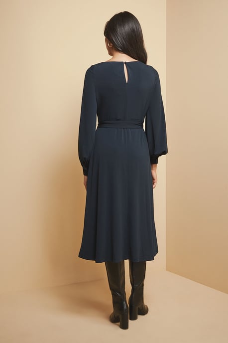 Jersey Belted Midi Dress - Image 4
