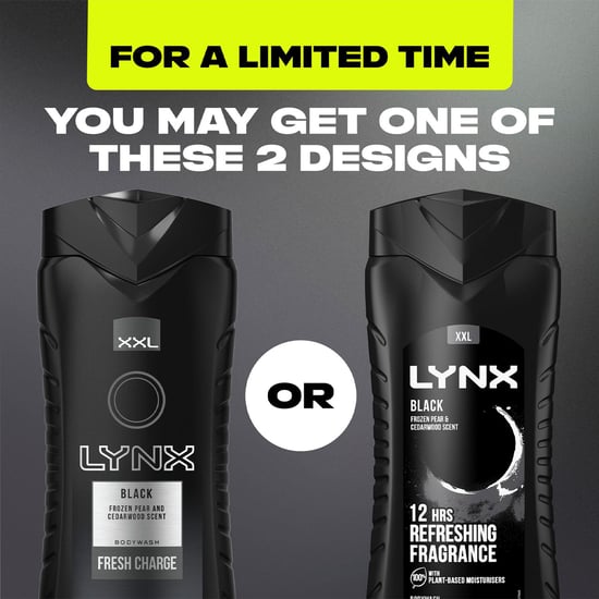 Lynx Black 12-H Refreshing Fragrance Shower Gel Body Wash for Men, 225ml - Image 4