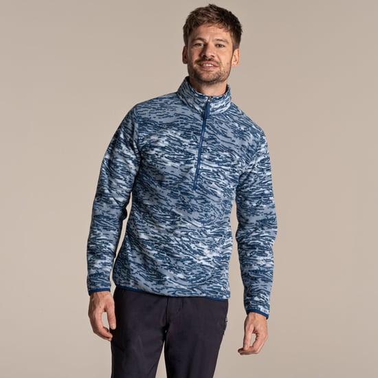 Craghoppers Heren National Trust Irt Print Fleece Top (Jeneverbes) - Image 4