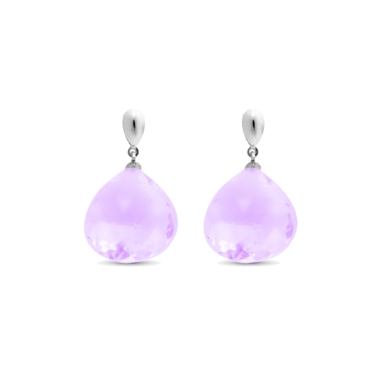 Luxenter zoqoyi-örhängen i 925 sterling silver och morganitzirkoner, rodiumpläterad yta - Image 1