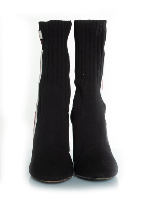 Louis Vuitton Silhouette black fabric boots - Image 4