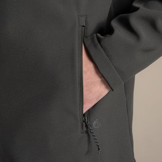 Craghoppers Mens Expert Basecamp II Soft Shell Jacket (Dark Cedar Green) - Image 4