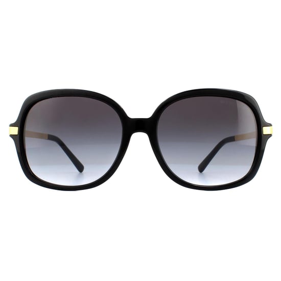 Michael Kors Square Womens Black Gold Light Grey Gradient Sunglasses - Image 1
