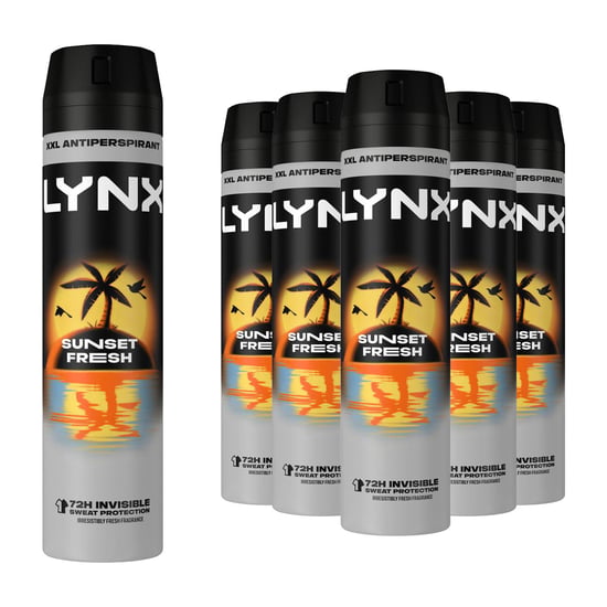 Lynx Sunset Fresh Antiperspirant Deodorant Spray 72H Sweat Protection 250ml,30pk - Image 1