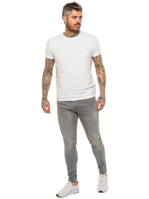 Enzo heren skinny super stretch denim jeans - Image 4