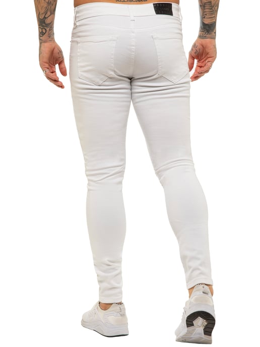 Enzo Mens Skinny Super Stretch Denim Jeans - Image 4
