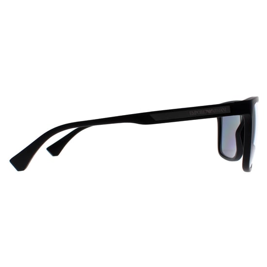 Emporio Armani Rechthoekige Heren Rubber Zwart Grijs Gepolariseerd EA4047 - Image 4