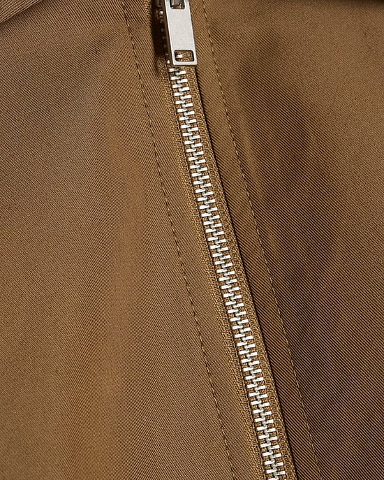 River Island Womens Jacket Khaki Utility Zip Through Harrington - Image 5