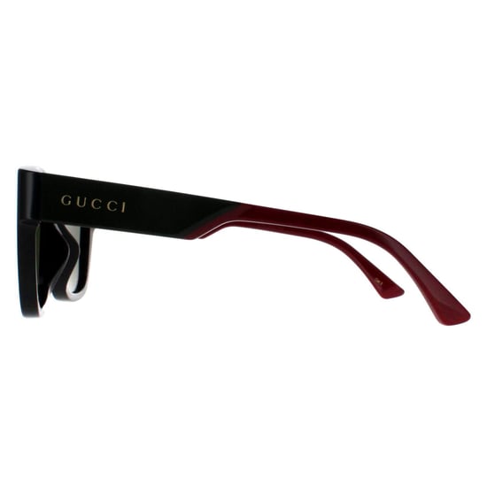 Gucci Square Mens Black with Green and Red Green GG1670SK - Image 3