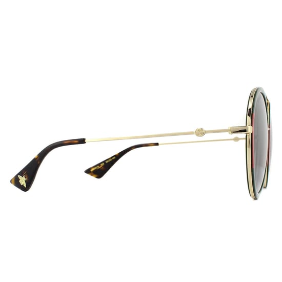 Gucci Sunglasses GG0061S 003 Gold Green and Red Green Gradient - Image 4