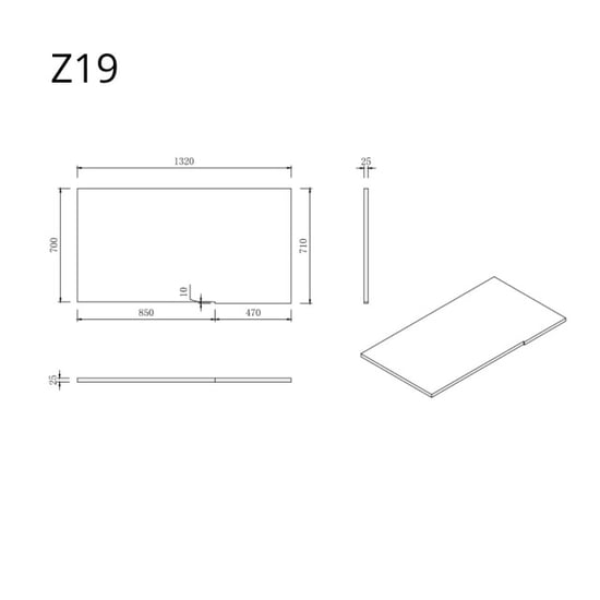 Wasophoogte Aanrechtblad module z19 licht eiken - Image 2