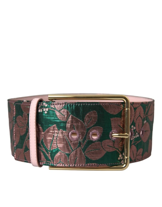 Bloemen Brocade Brede Tailleband - Image 1