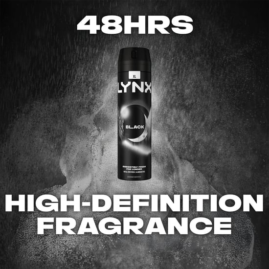 6 Pack Lynx XL Body Spray Deodorant, 200ml [Buy Six - Black] - Image 6
