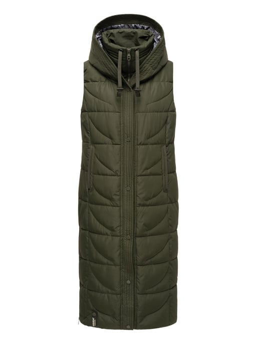 Navahoo dames gewatteerd vest Brezelchen – Lang & Warm - Image 2