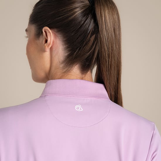 Craghoppers Womens/Ladies Thornbury Nosilife Long-Sleeved Golf Polo Shirt (Orchid) - Image 5