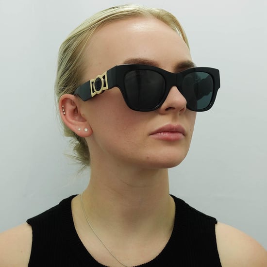 Versace Cat Eye Womens Black Dark Grey VE4415U - Image 6
