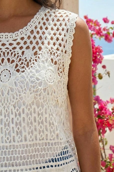 Crochet Tassel Knit Top - Image 4