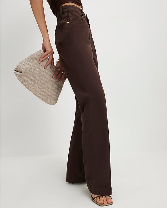 River Island Womens Bootcut Jeans Brown Mid Rise - Image 2