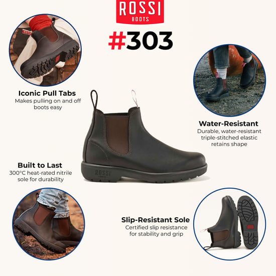 Rossi 303 Endura Brown Leather Chelsea Boots - Image 2