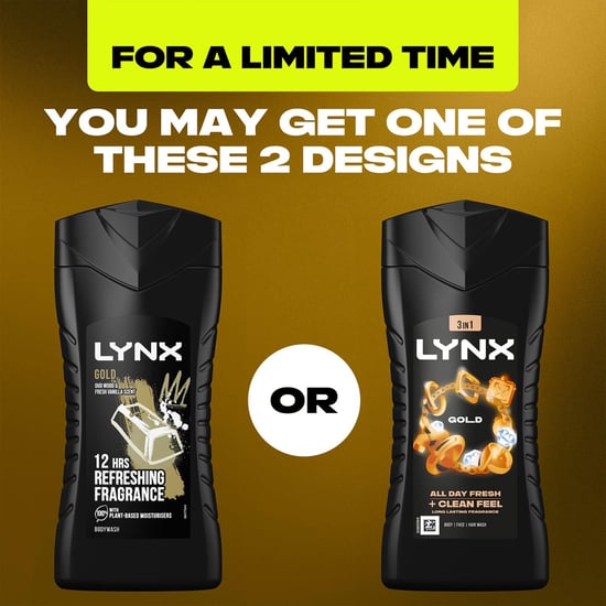 Lynx Gold 12-H Refreshing Fragrance Shower Gel Body Wash for Men, 12x225ml - Image 2