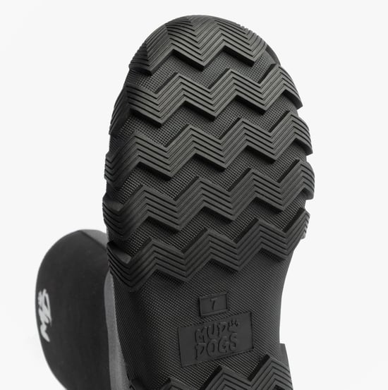 Mud Dogs RUTLAND TALL Neoprene Wellington Boots Black - Image 3