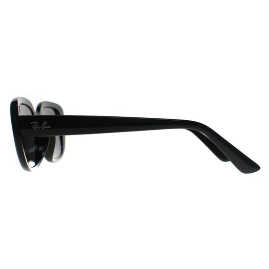 Ray-Ban Rectangle Womens Polished Black Dark Grey RB4421D Bio Based Brand - Image 3
