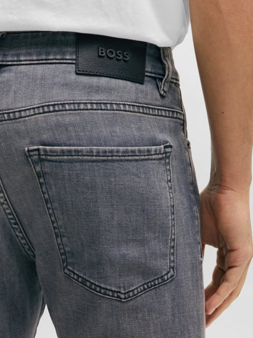 Mens Dark Grey Delaware Slim Fit Jean - Image 4