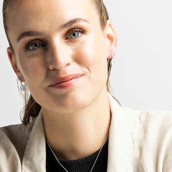Luxenter mathzi-örhängen i 925 sterling silver och rodiumpläterad blank yta med kubiska zirkoner - Image 2